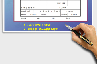 2025年费用报销单（自动计算，可打印）