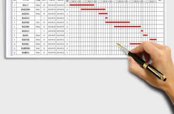 2024年施工进度计划横道图（自动）