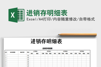 2025年进销存明细表