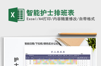 2025年智能护士排班表