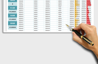 2025年财务收支记账管理表