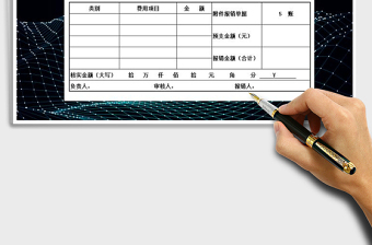 2025年财务费用报销单