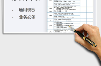 2024年订单评审表