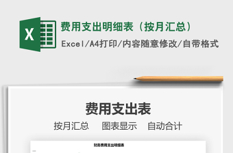 2025年费用支出明细表（按月汇总）