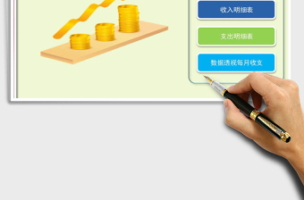 2025年财务收入支出系统（自动图表）