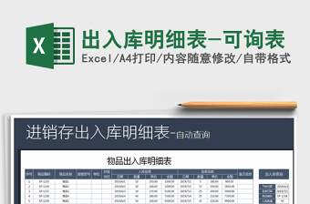 2025年出入库明细表-可询表