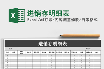 2025年进销存明细表