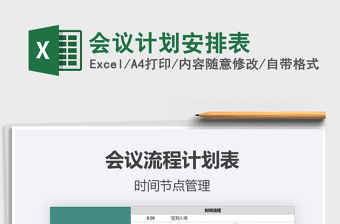 2025年会议计划安排表