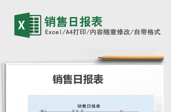 2025年销售日报表