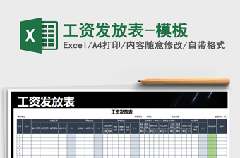 2025工资发放excel表格大全