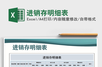 2025年进销存明细表
