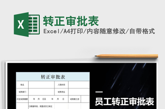 2025年转正审批表