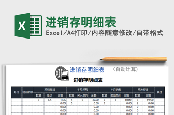 2025年进销存明细表