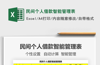 2025年民间个人借款智能管理表