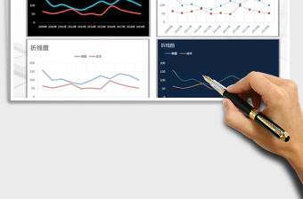 2025年折线图合集-简单大方，多种风格