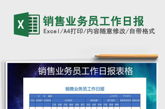 2025年销售业务员工作日报