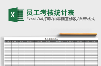 2025年员工考核统计表