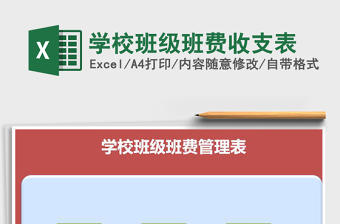 2025年学校班级班费收支表