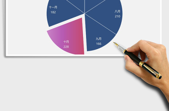 2025年饼图突出重点月份