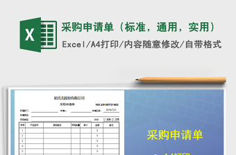 2025年采购申请单（标准，通用，实用）