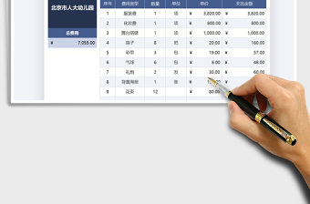 2025年幼儿园期末文艺晚会费用支出表