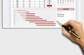 2025年日历工作计划表（甘特图）