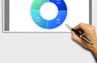2025年纯蓝系列圆环图