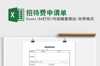 2025年招待费申请单
