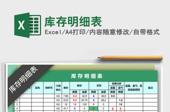 2025年库存明细表