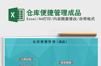 2025年仓库便捷管理成品