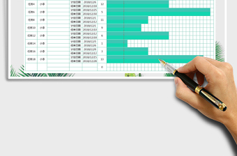 2025年工作计划进度表-公式计算