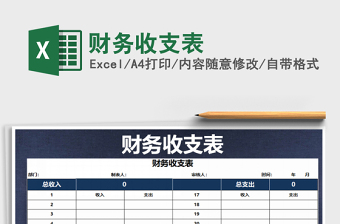 2025年财务收支表