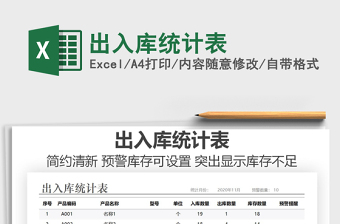 2025年出入库统计表