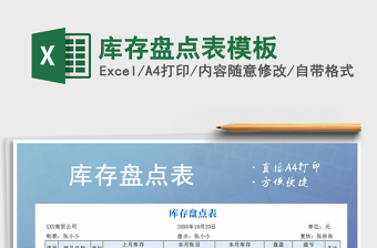 2025年库存盘点表模板