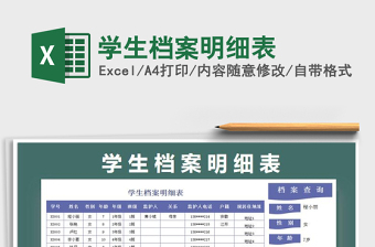 2025年学生档案明细表