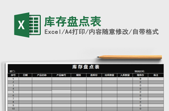 2025年库存盘点表