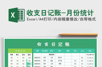 2025年收支日记账-月份统计