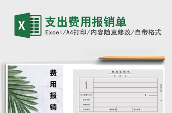 2025年支出费用报销单