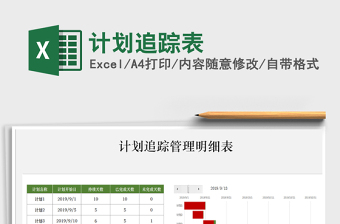 2025年计划追踪表