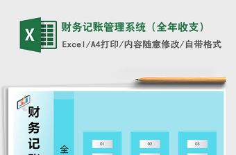 财务记账管理系统（全年收支）