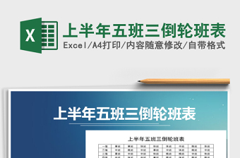 2025年上半年五班三倒轮班表