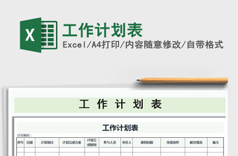 2025年工作计划表