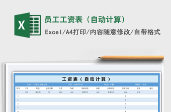 2025年员工工资表（自动计算）