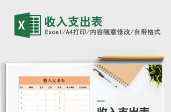 2025年收入支出表