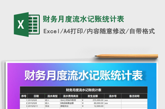 2025年财务月度流水记账统计表