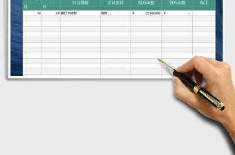 2025年财务借贷记账凭证