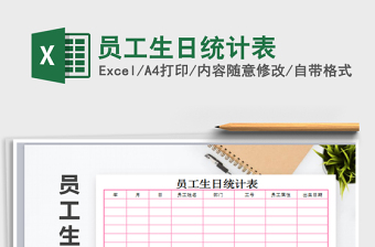 2025年员工生日统计表