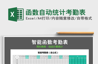 2025年函数自动统计考勤表