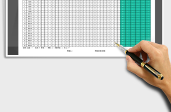 2025年函数自动统计考勤表