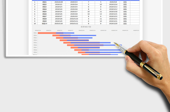 2025年项目进度计划表（甘特图）